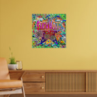 Poster du facteur de risque père Noël Monica