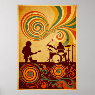 Poster du Festival Psychedélique Hippie Era les an