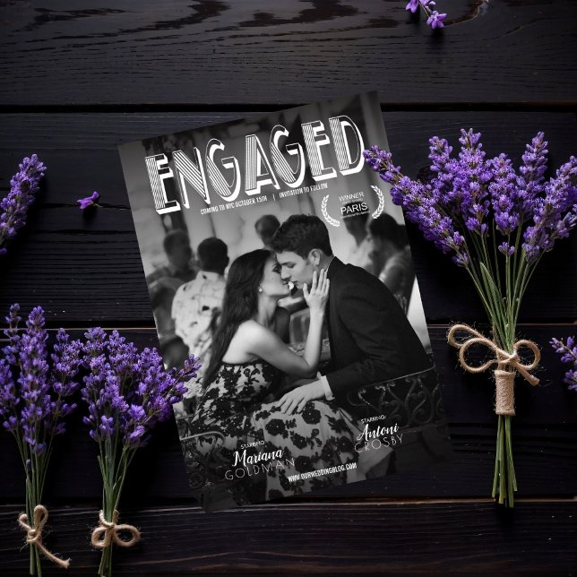 Poster Du Film Enregistrer La Date Faire-part Phot (Créateur téléchargé)