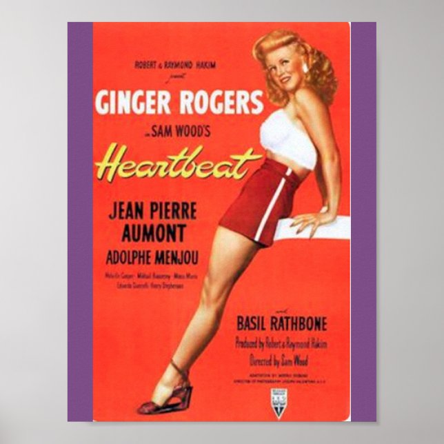 Poster du film Ginger Rogers Heartbeat (Devant)