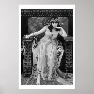 Poster du film Theda Bara Cleopatra B&W