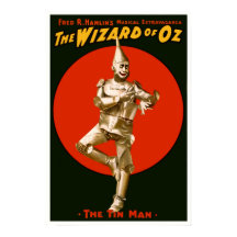 Poster du film vintage - Le Magicien de OZ Tin Man