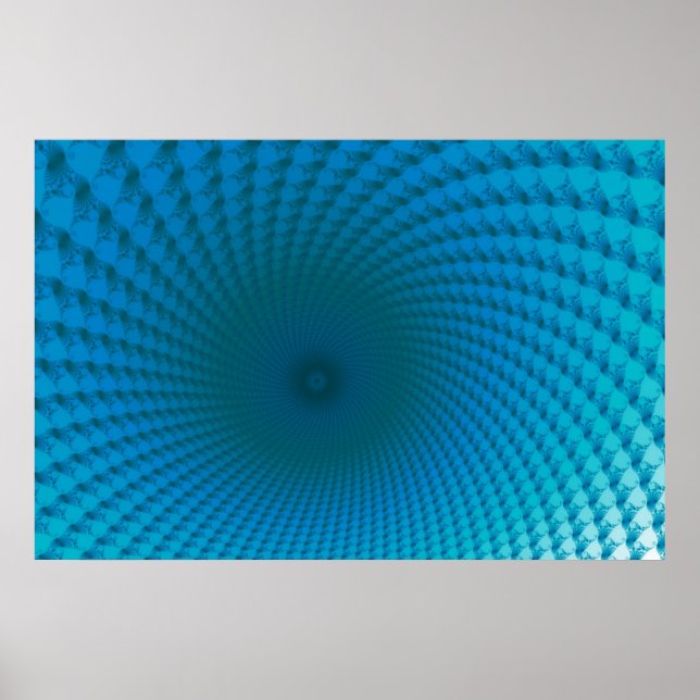 Poster du fond de la mer bleue profonde (Devant)