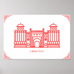 Poster du Fort Pakistan à Lahore