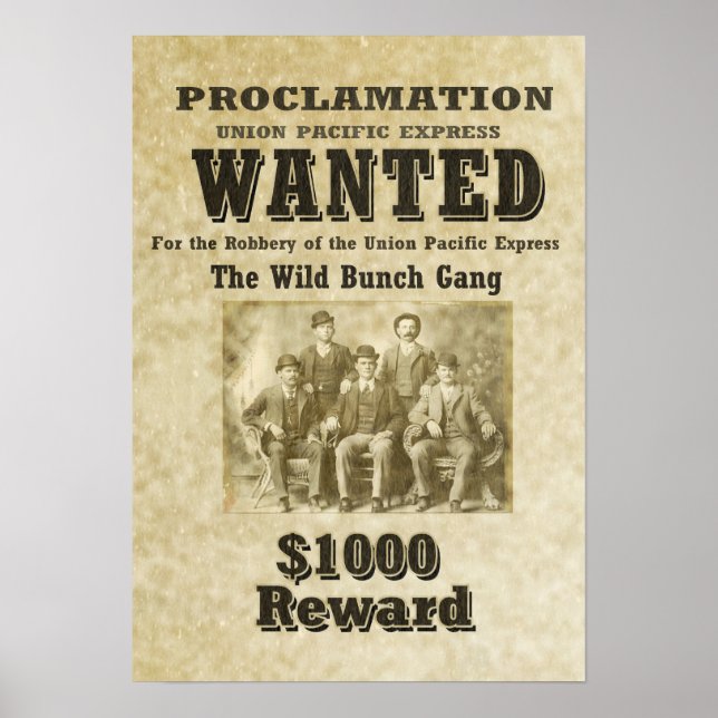 Poster du GANG WILCH BUNCH - Tailles personnalisée (Devant)