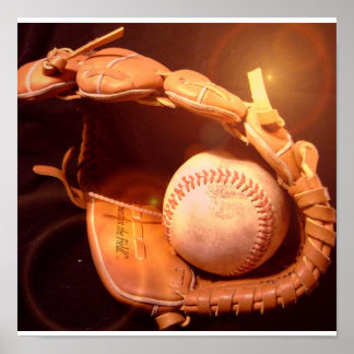 Poster du gant de baseball