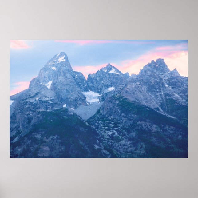 Poster du glacier Grand Tetons (Devant)