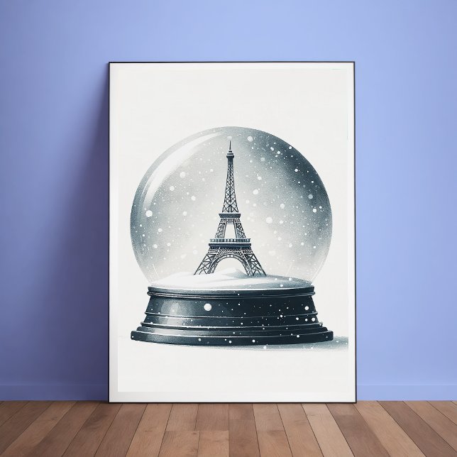 Poster du Globe des neiges Tour Eiffel (Créateur téléchargé)