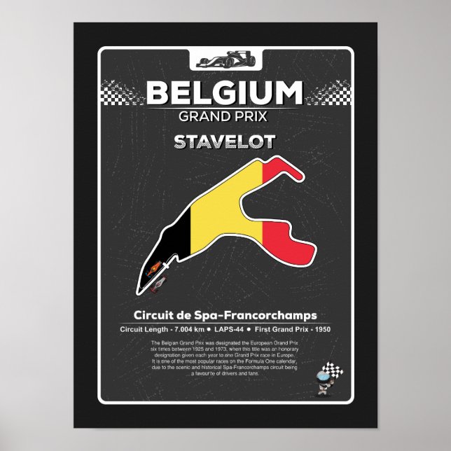 Poster du GP belge (Devant)