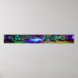 Poster du graffiti d'Halloween