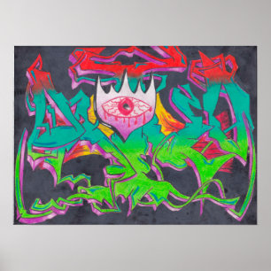 Poster du Graffiti Evil Eye