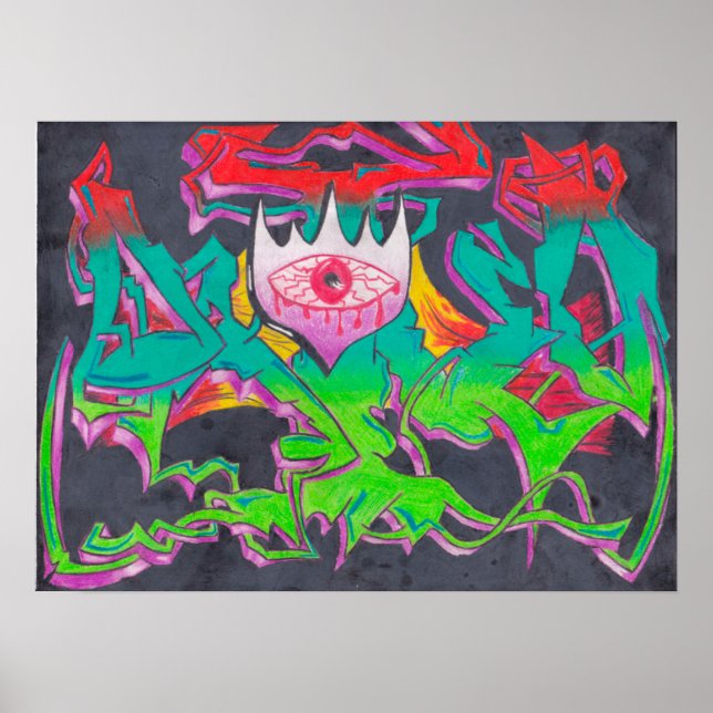 Poster du Graffiti Evil Eye (Devant)