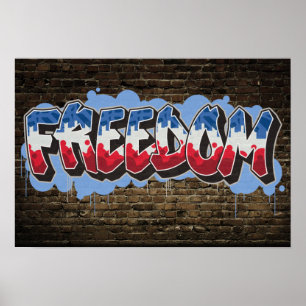 Poster du Graffiti pour la liberté patriotique