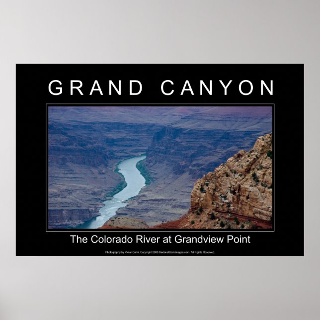 Poster du Grand Canyon 4820 noir (Devant)