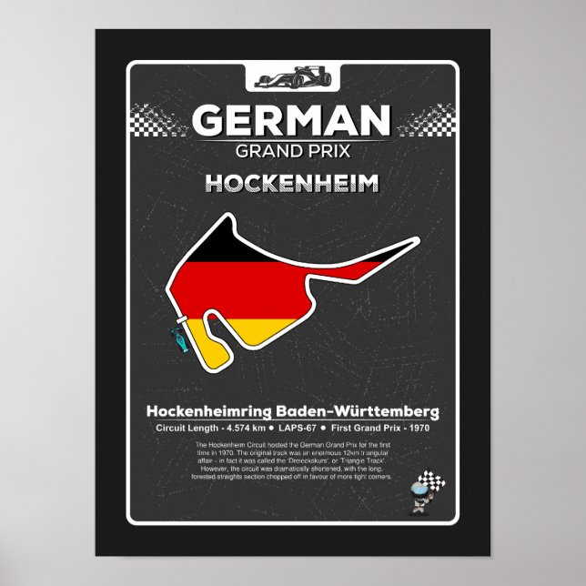 Poster du Grand Prix d'Allemagne (Devant)