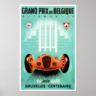 Poster du Grand Prix de Bruxelles 1948