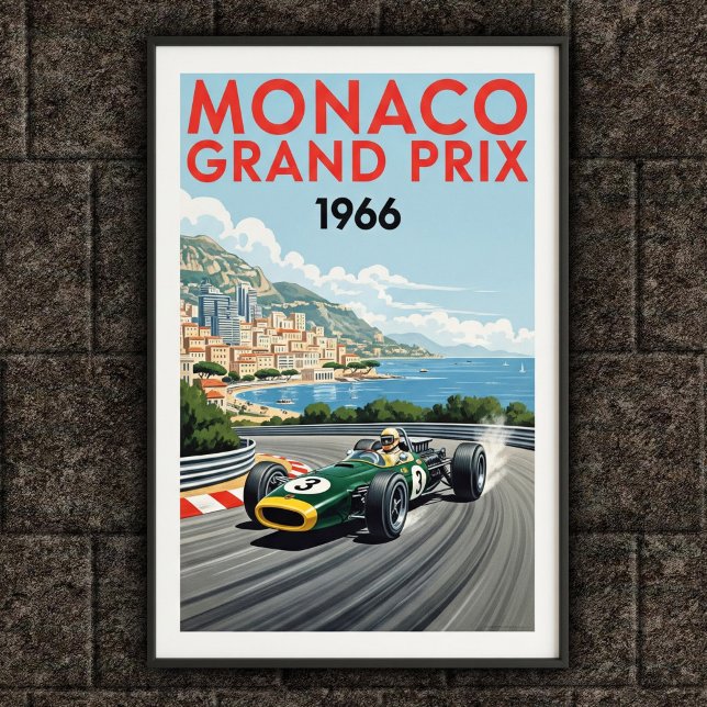 Poster du Grand Prix de Monaco 1966 (Créateur téléchargé)