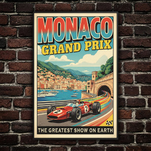 Poster du Grand Prix de Monaco 1966