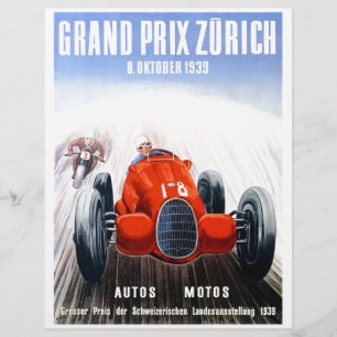 Poster du Grand Prix de Zurich 1939