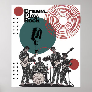 Poster du groupe rock des années 80