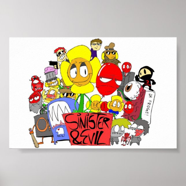 Poster du groupe Sinister & Evil (Devant)