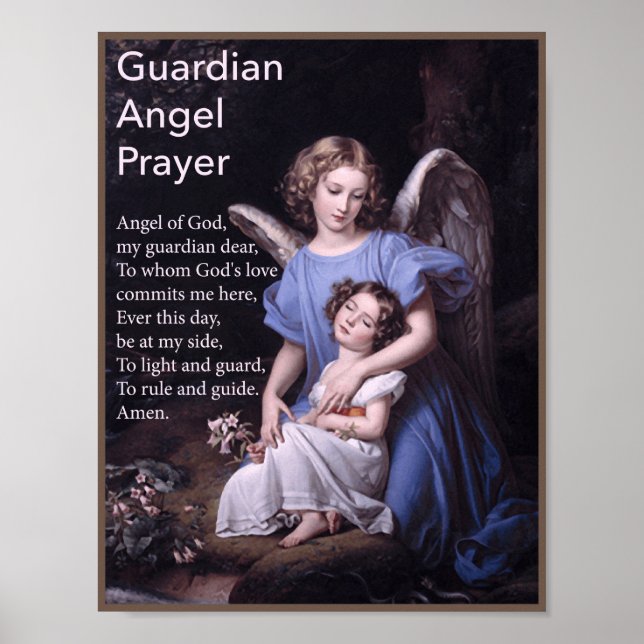 Poster du Guardian Angel Prière pour les filles (Devant)