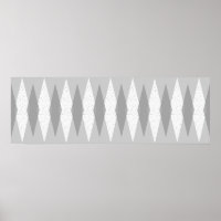 Poster du Jacquard gris moderne du milieu du siècl