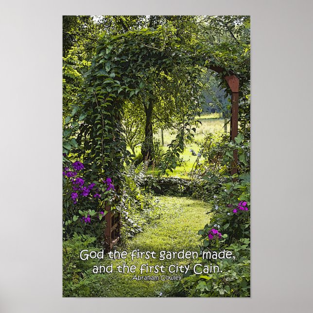 Poster du jardin (Devant)