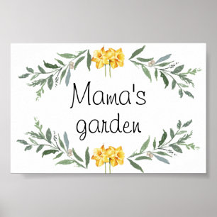 Poster du jardin de maman