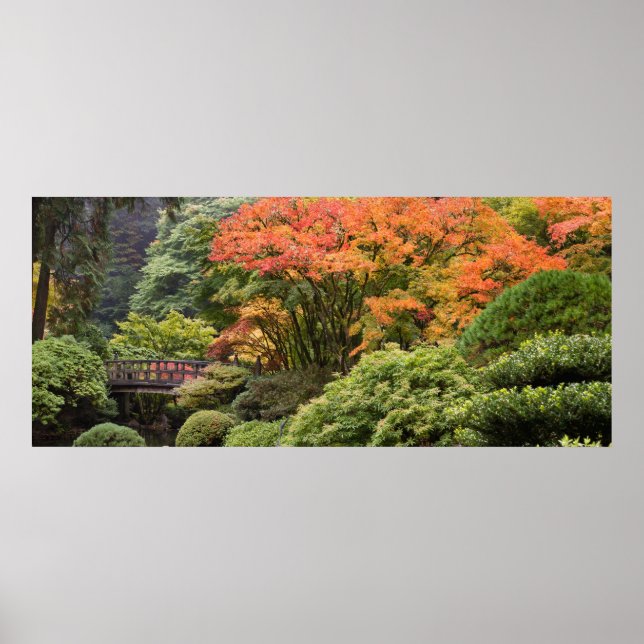 Poster du Jardin Japonais à l'automne (Devant)