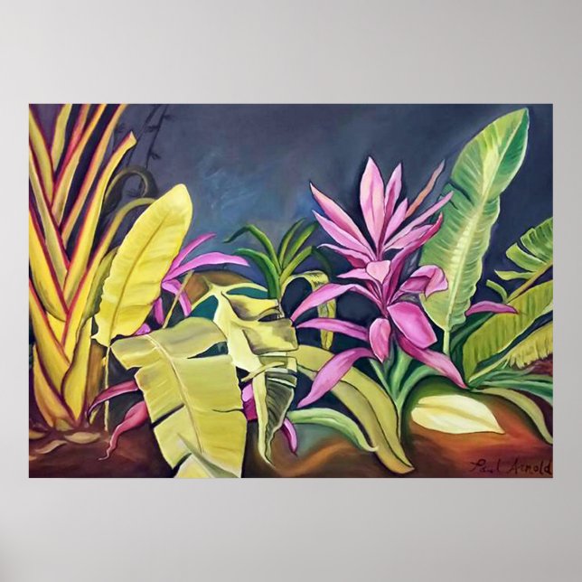 Poster du jardin tropical (Devant)