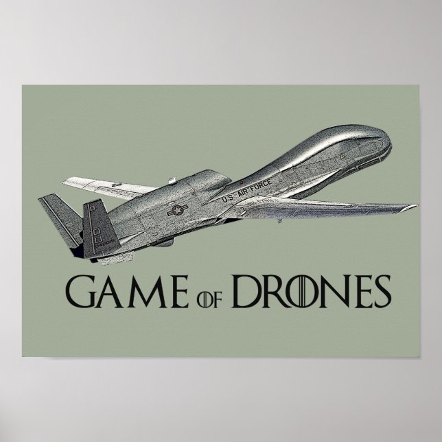 Poster du jeu de drones (Devant)