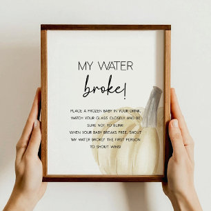 Poster du jeu du Baby shower d'automne