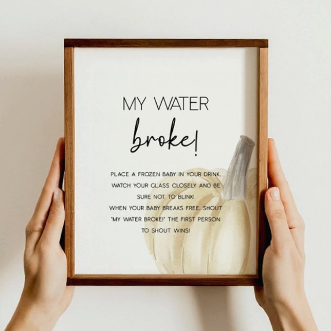 Poster du jeu du Baby shower d'automne (Créateur téléchargé)