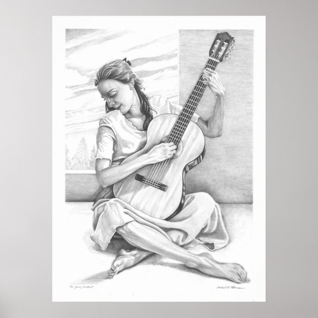 Poster du jeune guitariste (Devant)