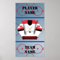 Poster du Joueur de hockey Jersey