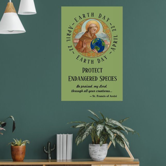Poster du jour des terres et de Saint François d'A (Salon 1)