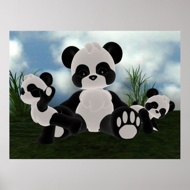 Poster du jour ensoleillé de Panda Bearz (Devant)