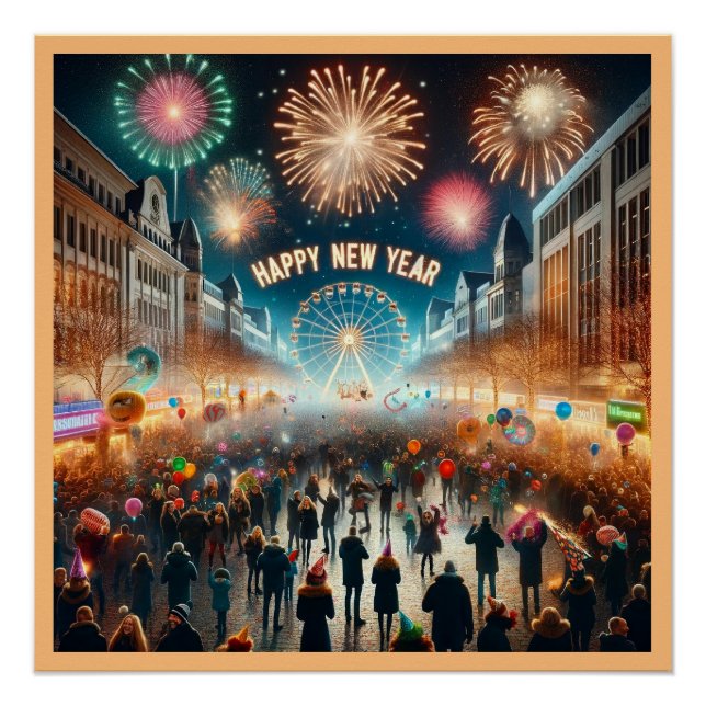 Poster du Joyeux Nouvel An 2024 (Devant)