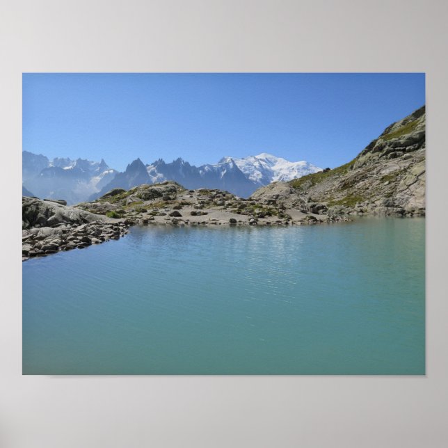 Poster du Lac Blanc Alpes Françaises (Devant)