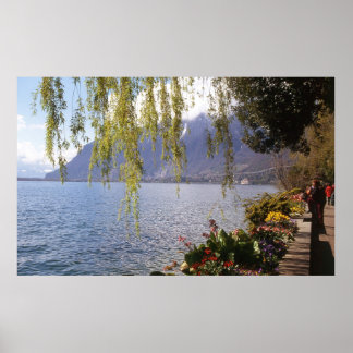 Poster du lac Genève Suisse