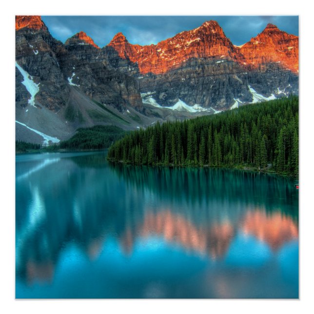 Poster du lac Mountain Blue Gaze (Devant)