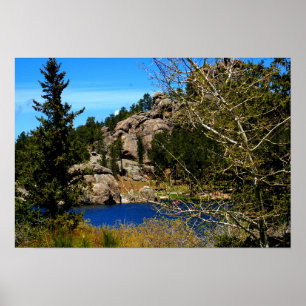 Poster du lac Sylvan du Dakota du Sud