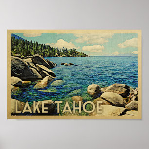 Poster du lac Tahoe Art Vintage voyage