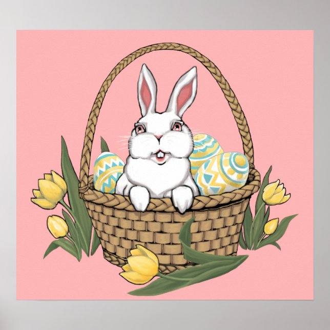 Poster du lapin de Pâques Festival Décor de fête d (Devant)