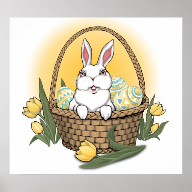 Poster du lapin de Pâques Festival Décor de fête d (Devant)