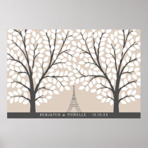 Poster du livre d'hôtes à Paris - 250 signatures