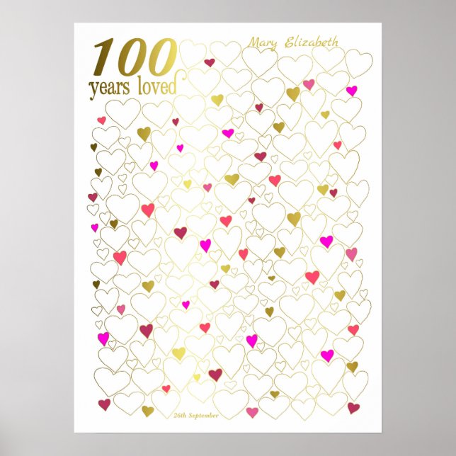 Poster du livre d'or 100th Birthday - 100 Years Lo (Devant)