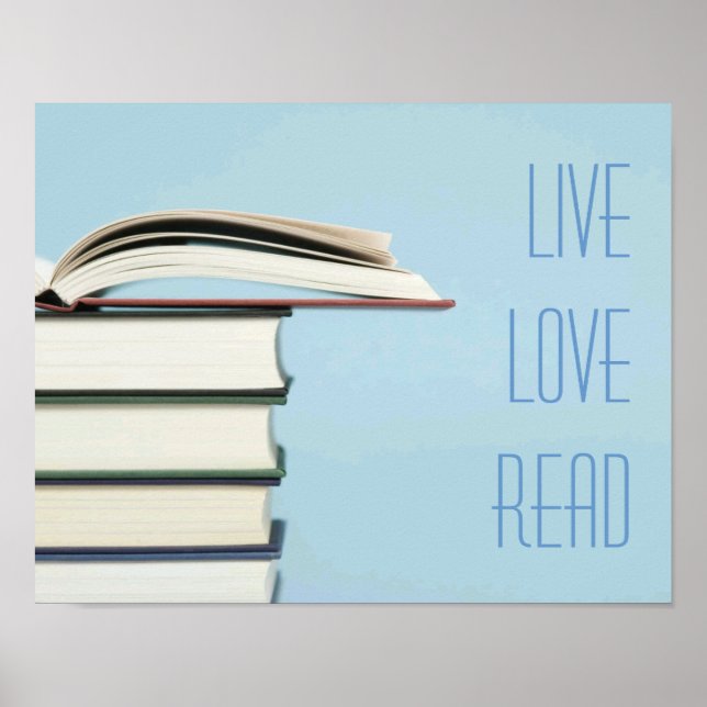 Poster du livre "Live, Love, Read" (Devant)