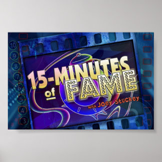 Poster du logo 15 minutes de célébrité